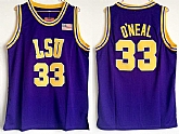 LSU Tigers #33 Shaquille O'Neal Purple College Basketball Jersey,baseball caps,new era cap wholesale,wholesale hats